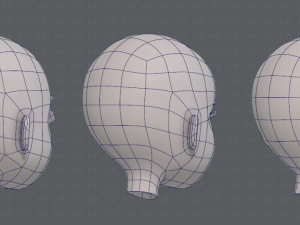 children head v01 3D 模型