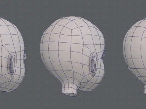 children head v01 3D Model
