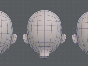 children head v01 3D 模型