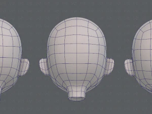 children head v01 3D Model