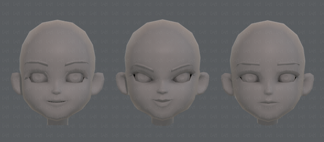 children head v01 3D Model in Cartoon 3DExport