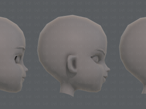children head v01 3D 模型