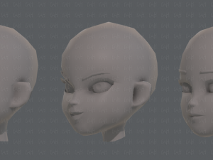 children head v01 3D 模型