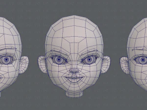 children head v01 3D Model
