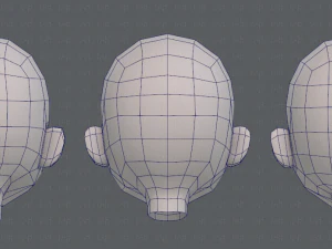 children head v01 3D Model