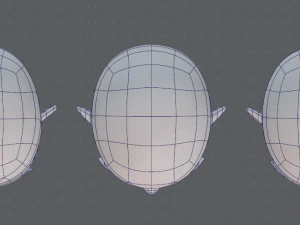 children head v01 3D Model