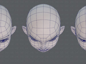children head v01 3D 模型