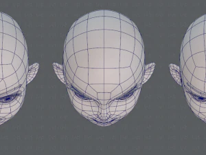 children head v01 3D Model