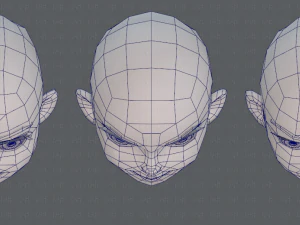 children head v01 3D Model