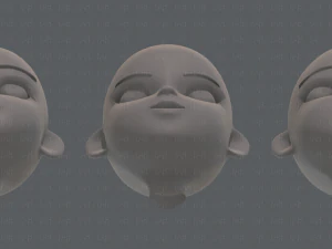 children head v01 3D Model