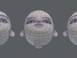 children head v01 3D Model