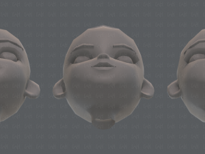 children head v01 3D 模型