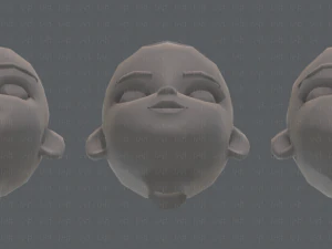 children head v01 3D Model