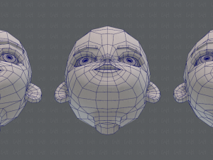 children head v01 3D 模型