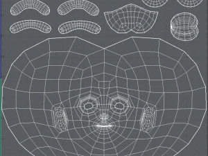 children head v01 3D Model