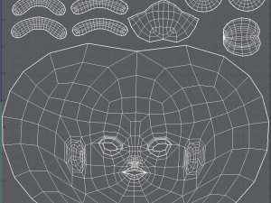 children head v01 3D 模型