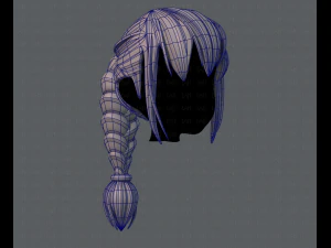 3d hair style for girl v33 3D Model