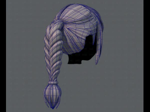 3d hair style for girl v33 3D Model