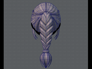 3d hair style for girl v33 3D मॉडल