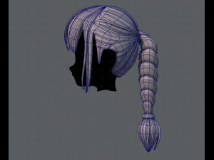 3d hair style for girl v33 3D Model