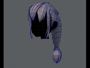 3d hair style for girl v33 3D Model