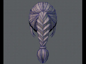 3d hair style for girl v33 3D Model