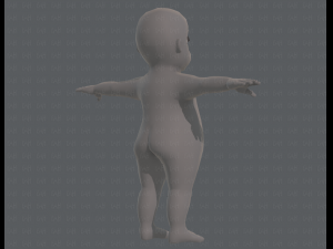 base mesh boy character v06 Model 3D