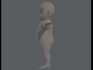base mesh boy character v06 Model 3D