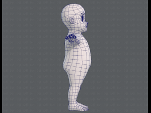 base mesh boy character v06 Model 3D