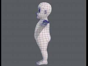 base mesh boy character v06 Model 3D