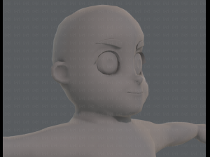 base mesh boy character v06 Model 3D