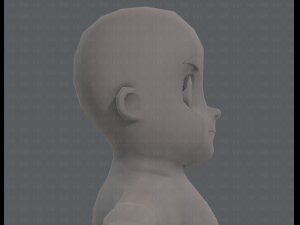 base mesh boy character v06 Model 3D