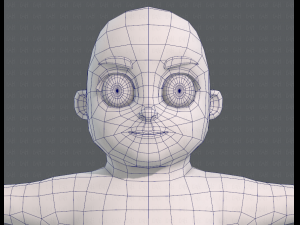base mesh boy character v06 Model 3D