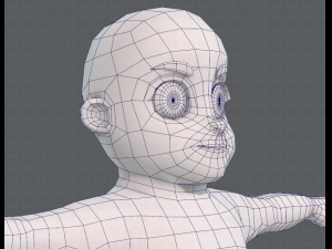 base mesh boy character v06 Model 3D