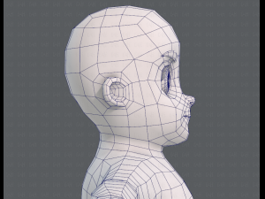 base mesh boy character v06 Model 3D