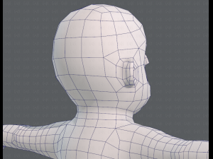 base mesh boy character v06 Model 3D