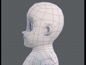 base mesh boy character v06 Model 3D