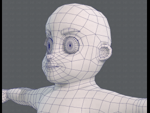 base mesh boy character v06 Model 3D