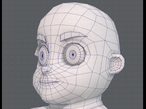 base mesh boy character v06 Model 3D