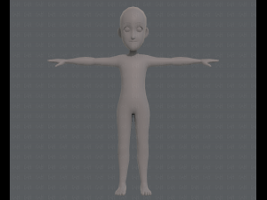 base mesh boy character v07 3D मॉडल