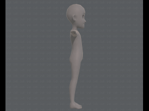 base mesh boy character v07 3D मॉडल