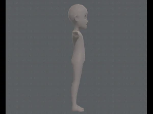 base mesh boy character v07 3D Model