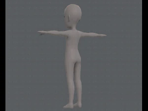 base mesh boy character v07 3D Model