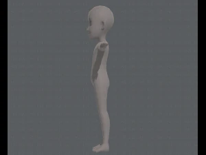 base mesh boy character v07 3D Model