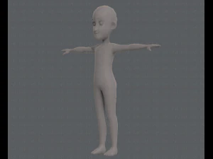 base mesh boy character v07 3D Model