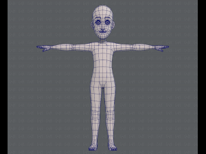 base mesh boy character v07 3D मॉडल