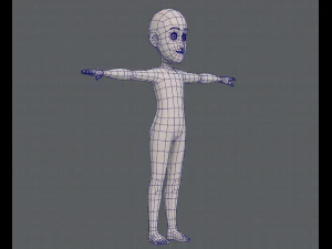 base mesh boy character v07 3D Model