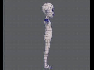 base mesh boy character v07 3D मॉडल