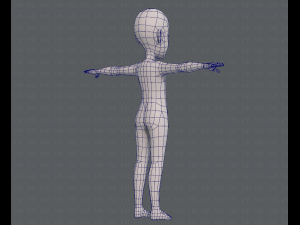 base mesh boy character v07 3D मॉडल