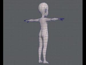 base mesh boy character v07 3D Model
